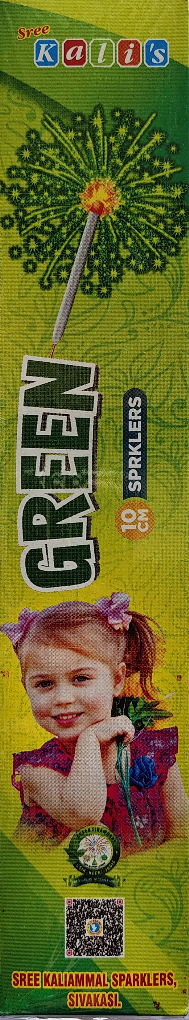 10 Cm Green Sparklers