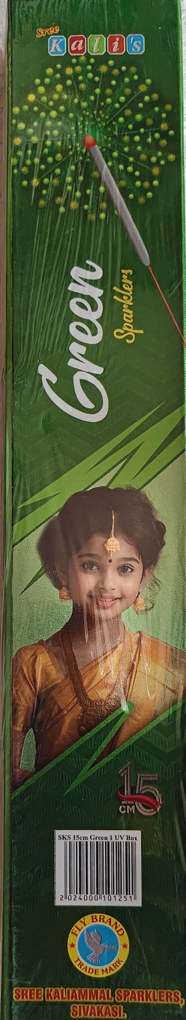 15 Cm Green Sparklers